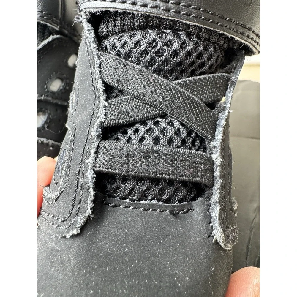 Jordan 6-17-23 TD Toddler Sneakers Black Metallic Silver DM1158-001‎ Size 5C